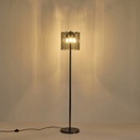 LÁMPARA DE PIE LUZ METAL-VIDRIO 3xE14 MAX 8W Ø300mm NEGRO ARTE ILLUMINA MIRA
