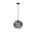 LÁMPARA COLGANTE DE METAL  1xΕ27 MAX15W 450x450x1340mm NEGRO ARTE ILLUMINA OGGI