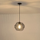 LÁMPARA COLGANTE DE METAL  1xΕ27 MAX15W 450x450x1340mm NEGRO ARTE ILLUMINA OGGI