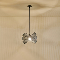 LÁMPARA COLGANTE DE METAL  1xΕ27 MAX15W 350x350x1270mm NEGRO ARTE ILLUMINA OGGI
