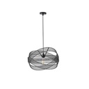 LÁMPARA COLGANTE DE METAL  1xΕ27 MAX15W 250x250x1280mm NEGRO ARTE ILLUMINA OGGI