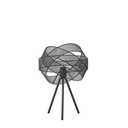 LÁMPARA DE MESA METAL 1xE27 MÁX 15W 300x300x4700mm METAL NEGRO ARTE ILLUMINA OGGI