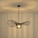LÁMPARA COLGANTE DE METAL 1xΕ27 MAX15W 800x800x1270mm NEGRO ARTE ILLUMINA CAP