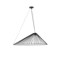 LÁMPARA COLGANTE METAL  1xE27 MÁX. 15W 800x520x1360mm NEGRO ARTE ILLUMINA RAY
