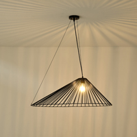 LÁMPARA COLGANTE METAL  1xE27 MÁX. 15W 800x520x1360mm NEGRO ARTE ILLUMINA RAY