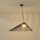 LÁMPARA COLGANTE METAL  1xE27 MÁX. 15W 800x520x1360mm NEGRO ARTE ILLUMINA RAY