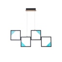 PLAFÓN DE TECHO ALUMINIO LED 36W 850lm 3000K 820x16X1340mm NEGRO ARTE ILLUMINA SQUARE