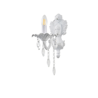 APLIQUE DE PARED ALUMINIO 2xE14 MAX 8W 350x140mm CRISTAL TRANSPARENTE ARTE ILLUMINA JEWEL