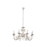 LÁMPARA COLGANTE METAL-CRISTAL TRANSPARENTE 8 LUCES 8xE27 MÁX. 15W 390x750mm ARTE ILLUMINA DUKE