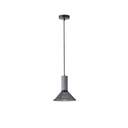 LÁMPARA COLGANTE DE HORMIGÓN Y HIERRO 1xΕ27 MÁX. 15 W 120 x 120 x 260 mm NEGRO ARTE ILLUMINA SCOURO