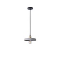 LÁMPARA COLGANTE DE HORMIGÓN Y HIERRO 1xΕ27 MÁX. 15 W 210 x 210 x 75 mm GRIS ARTE ILLUMINA YESO