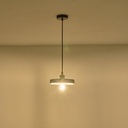 LÁMPARA COLGANTE DE HORMIGÓN Y HIERRO 1xΕ27 MÁX. 15 W 210 x 210 x 75 mm GRIS ARTE ILLUMINA YESO