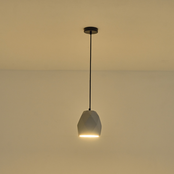 LÁMPARA COLGANTES HORMIGÓN 1xΕ27 MAX15W 160x160x170mm GRIS ARTE ILLUMINA ARME