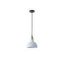 LÁMPARA COLGANTE DE HORMIGÓN Y METAL 1xE27 MÁX. 15 W 200 x 200 x 160 mm ARTE ILLUMINA SPLASHED