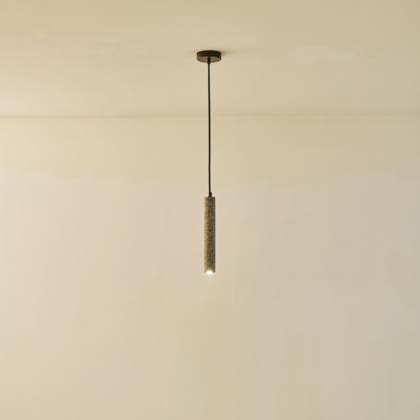 LÁMPARA COLGANTES HORMIGÓN LED 3W 280lm 3000K 45x45x300mm GRIS ARTE ILLUMINA SALPICO