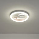 PLAFÓN DE TECHO LED 60W Ø50 3CCT(3000-4000-6000K) 480x65mm BLANCO-ROSA ARTE ILLUMINA ALEGRE