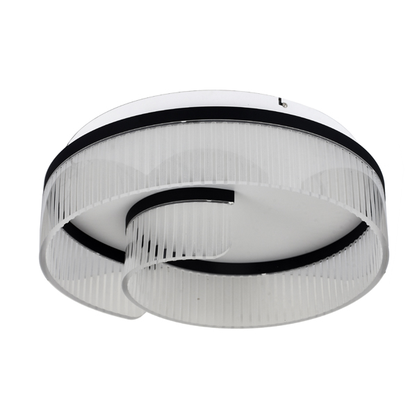 PLAFÓN DE TECHO ACRÍLICAS LED 18W 1000lm 3000K Ø50 TRANSPARENTE-NEGRO ARTE ILLUMINA AURORA