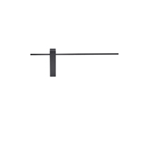 APLIQUE DE PARED METAL LED 8W 800lm 3000K 600x200x40mm NEGRO ARTE ILLUMINA CLIO