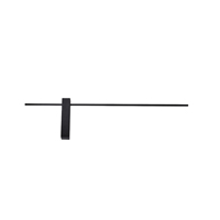 APLIQUE DE PARED METAL LED 10W 1000lm 3000K 800x200x40mm NEGRO ARTE ILLUMINA CLIO