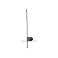 APLIQUE DE PARED METAL LED 12W 1200lm 3000K 600x200x60mm NEGRO ARTE ILLUMINA CLIO