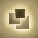 LUMINARIA DE TECHO O PARED LED 16W 1400lm 3000Κ 450x440mm BLANCO ARTE ILLUMINA THALIA