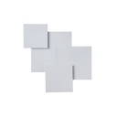 LUMINARIA DE TECHO O PARED LED 30W 2600lm 3000Κ 550x550mm BLANCO ARTE ILLUMINA THALIA