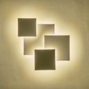 LUMINARIA DE TECHO O PARED LED 30W 2600lm 3000Κ 550x550mm BLANCO ARTE ILLUMINA THALIA