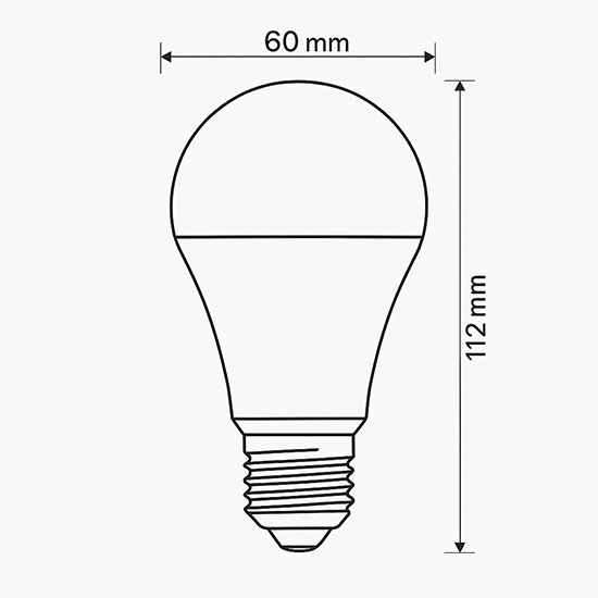 BOMBILLA LED SMD CRECIMIENTO DE PLANTAS CON INTERRUPTOR DIP 9W A60 E27 220-240V