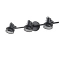PLAFÓN TRIPLE CON MALLA E27 MÁX. 15W 640x100x300mm NEGRO ARTE ILLUMINA