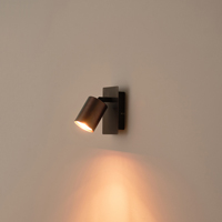 FOCO ALUMINIO GRIS 1xGU10 MÁX. 7W 120x80x120mm ARTE ILLUMINA LUXY