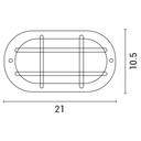 APLIQUE ALUMINIO "ROST" BLANCO E27