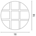 PLAFÓN ALUMINIO "KILAN" D. 180mm BLANCO E27
