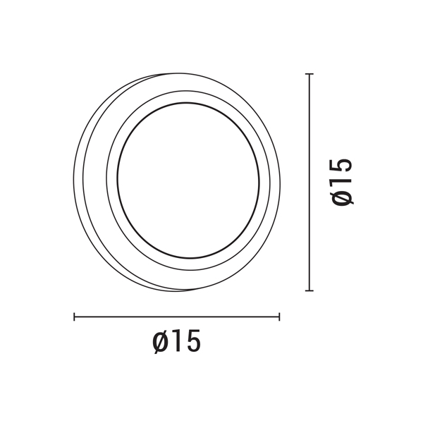 APLIQUE DE PARED LED 4W Ø150x27 3CCT IP65 ARTE ILLUMINA