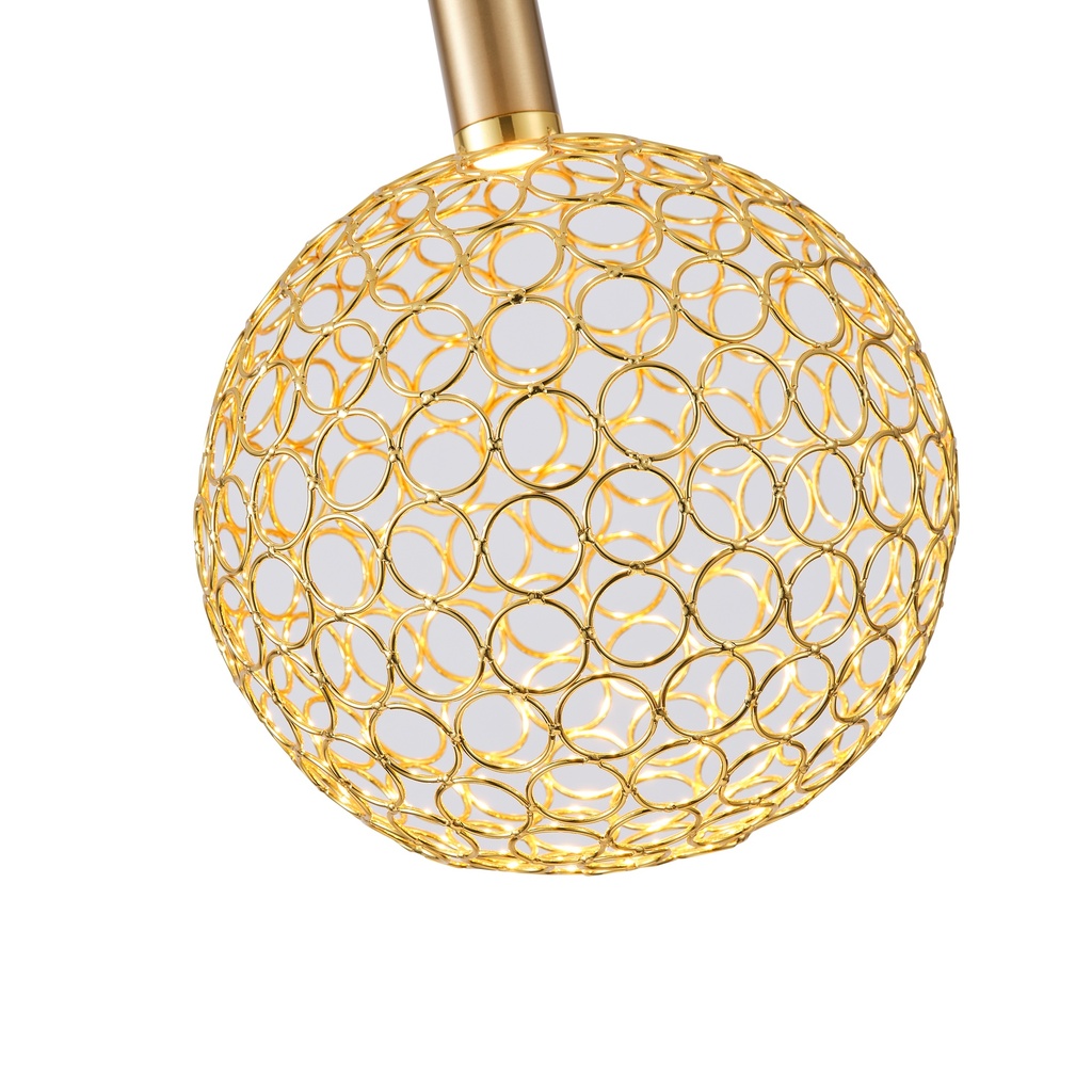 LÁMPARA COLGANTE BOLA "PERFORATO" LED 6.3W 648lm 3000K Ø200x1388mm ARTE ILLUMINA