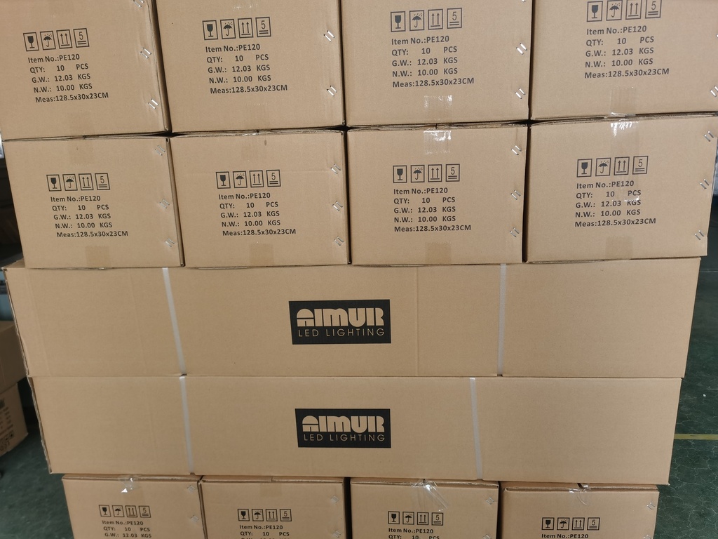 PANTALLA ESTANCA "DICHT" 2x TUBO LED 120cm PC 1263x108x90mm