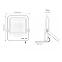 PROYECTOR LED SMD 300W NEGRO IP66 PLUS EUROLAMP