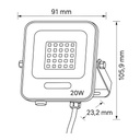  PROYECTOR LED SMD 20W IP66 VERDE PLUS