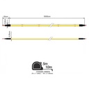 TIRA LED COB 4,8W/m 24V IP20 400 LEDS FREECUT (PRECIO POR METRO)