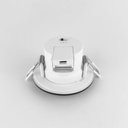 LUZ LED EMPOTRABLE FIJA 5,5W Ø90 TRIAC 3CCT IP65 BLANCA + TAPA NEGRA