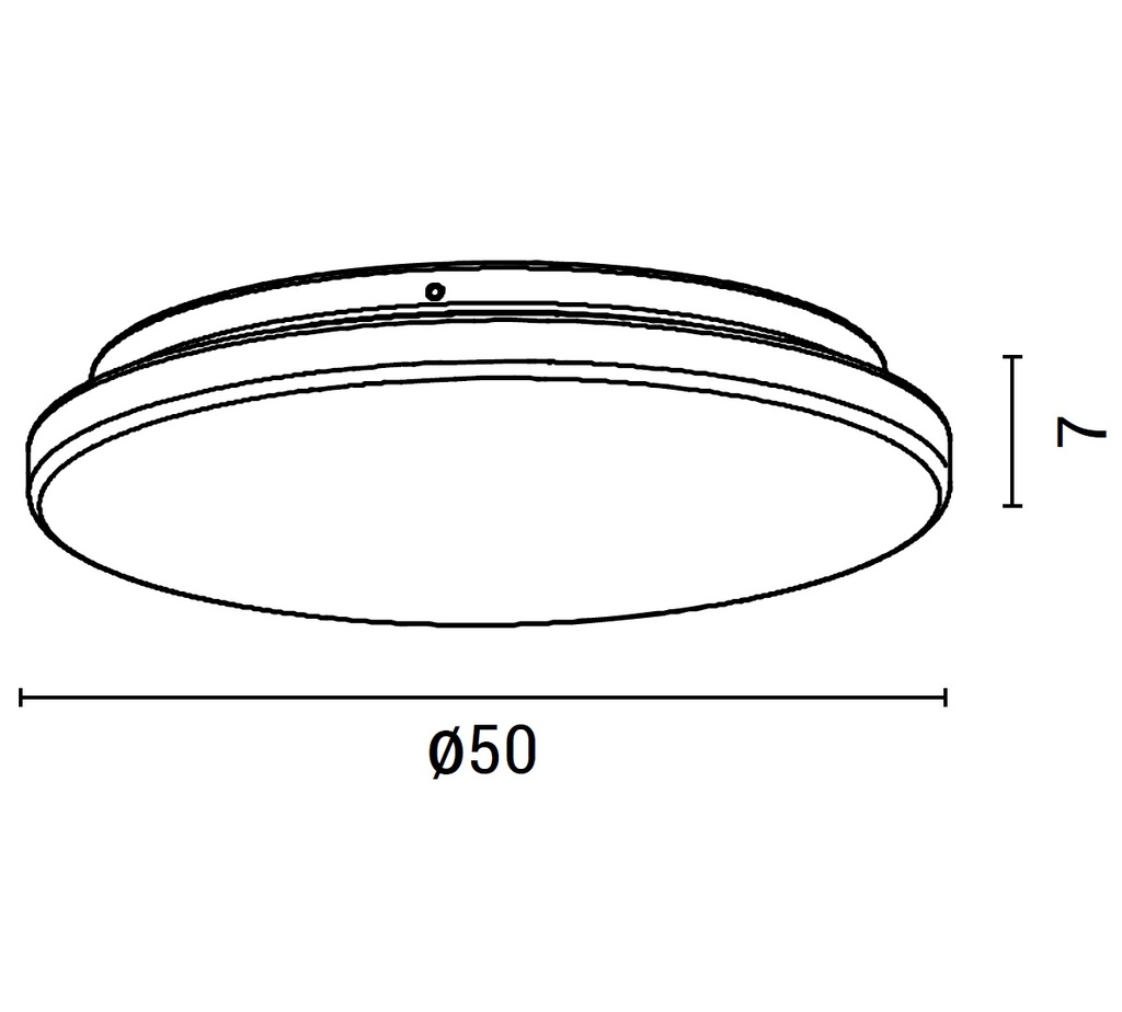 PLAFÓN LED 36W Ø500 3CCT IP20 BLANCO PLUS