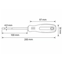 DESTORNILLADOR AISLADO PLANO 4x100mm