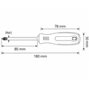 DESTORNILLADOR AISLADO PHILLIPS ph1x80mm