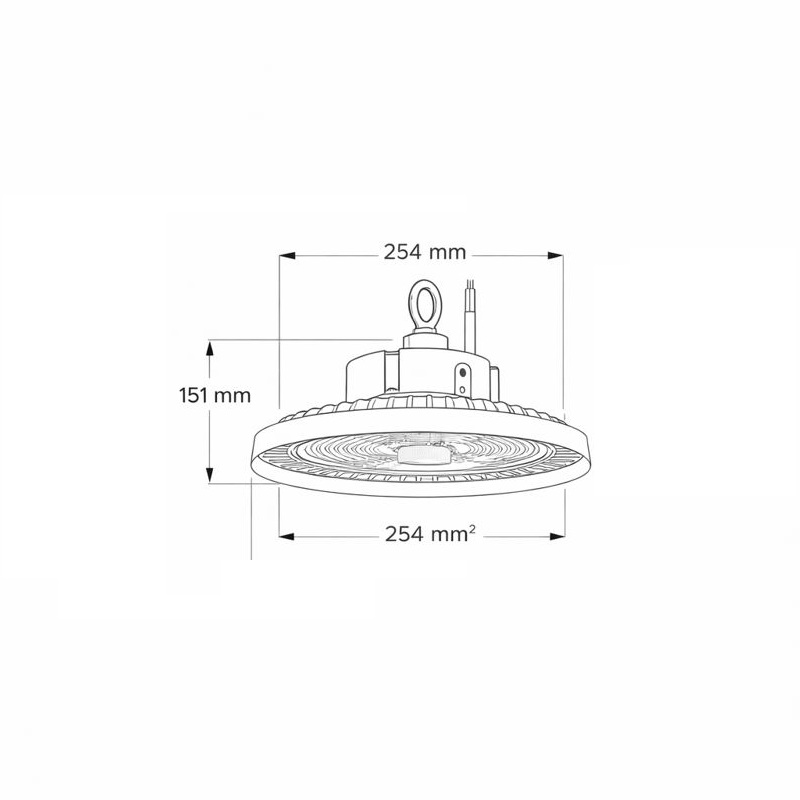 HIGH BAY LED SMD UFO 60-80-100W 3CCT 220-240V 160L/W PRO