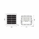 PROYECTOR LED SMD SOLAR 50W IP66 NEGRO 3CCT (3000-4000-6000K) PLUS