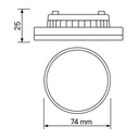 BOMBILLA LED GX53 8W 680lm 3CCT 220-240V