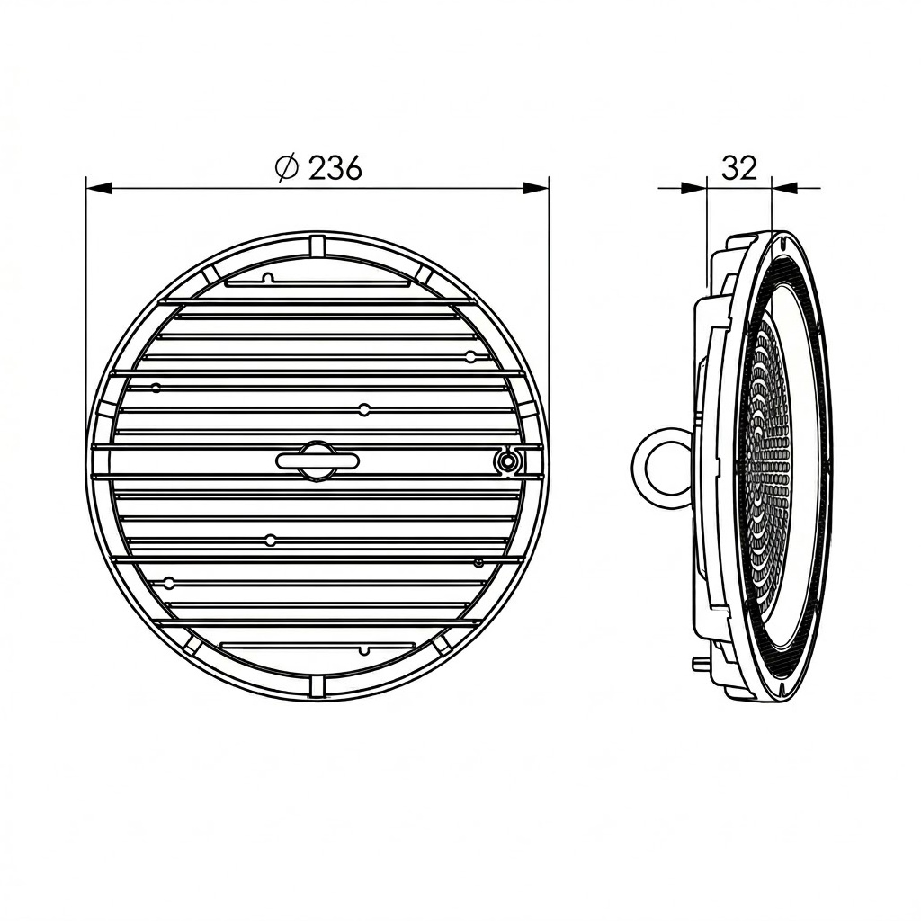 LED SMD UFO 100W 3CCT 220-240V 120L/W NEGRO VALUE