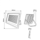PROYECTOR LED SMD 3CCT 200W CABLE 60cm NEGRO IP66 PLUS