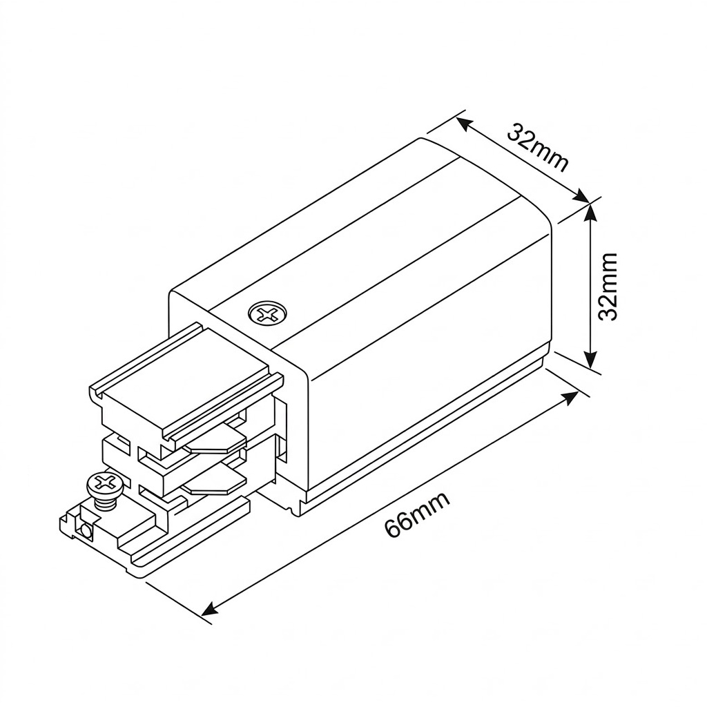ALIMENTADOR UNIVERSAL IZQUIERDO DE CARRIL TRIFÁSICO 220V
