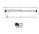 TIRA LED SMD5050 12W/m 230V RGB IP65 (PRECIO POR METRO)