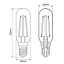  BOMBILLA DE FILAMENTO LED T25 2,2W 250lm Ε14 3000K 220-240V EUROLAMP